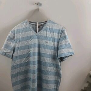 Michael Kors Men's Large V-Neck T-Shirt Pullover Short Sleeve 100% Cotton